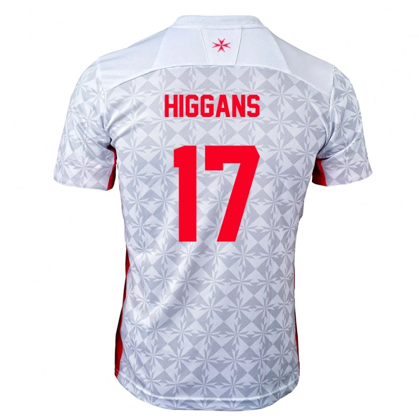 Danxen Women Malta Matthew Higgans #17 Gray White Red Away Jersey 26-28 T-Shirt