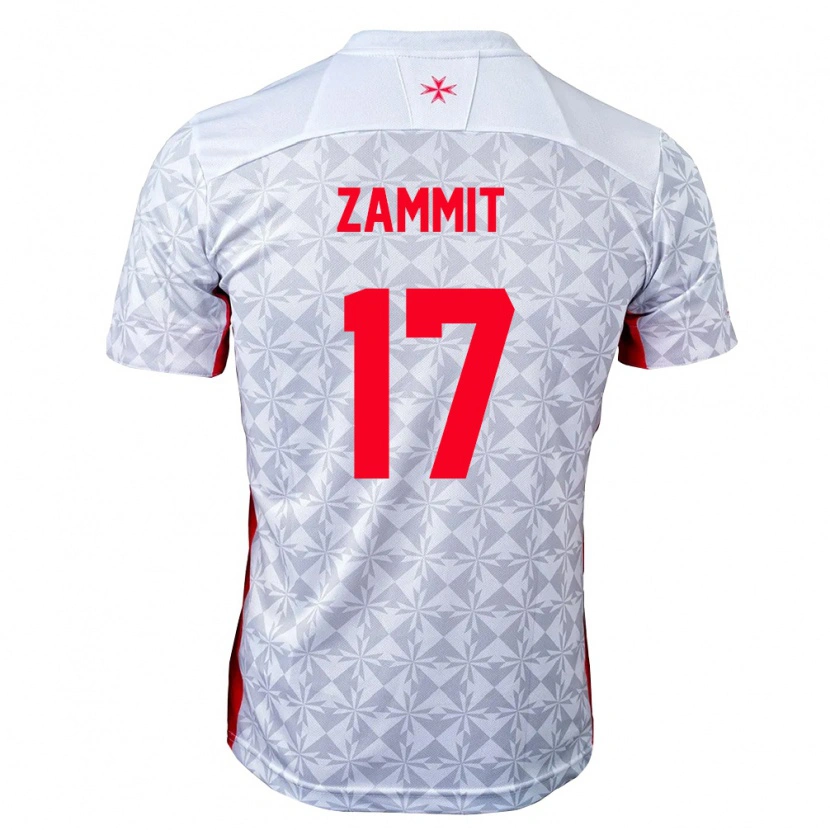 Danxen Women Malta Andrea Zammit #17 Gray White Red Away Jersey 26-28 T-Shirt