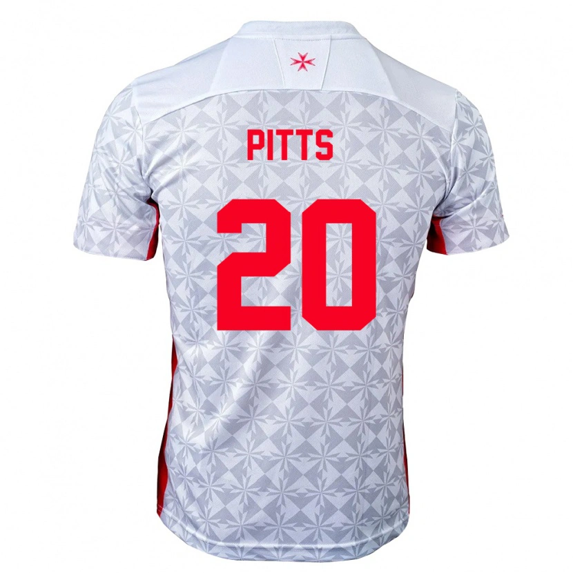 Danxen Women Malta Josh Pitts #20 Gray White Red Away Jersey 26-28 T-Shirt