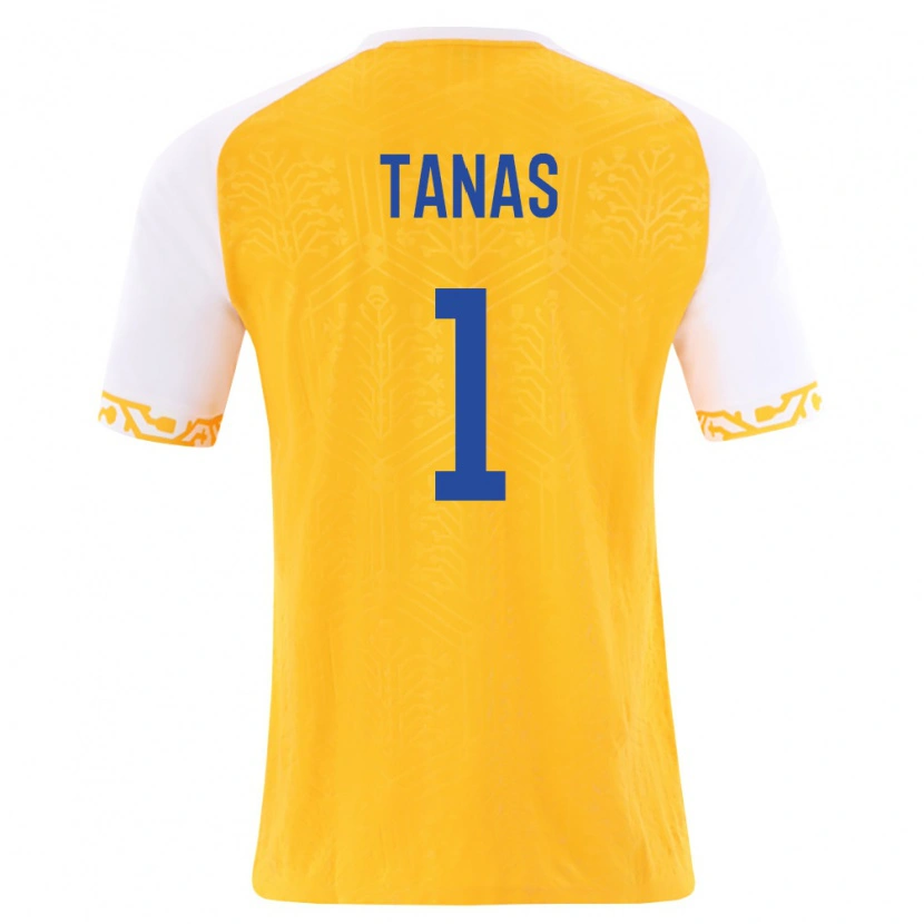 Danxen Women Moldova Gabriel Tanas #1 Yellow White Away Jersey 26-28 T-Shirt