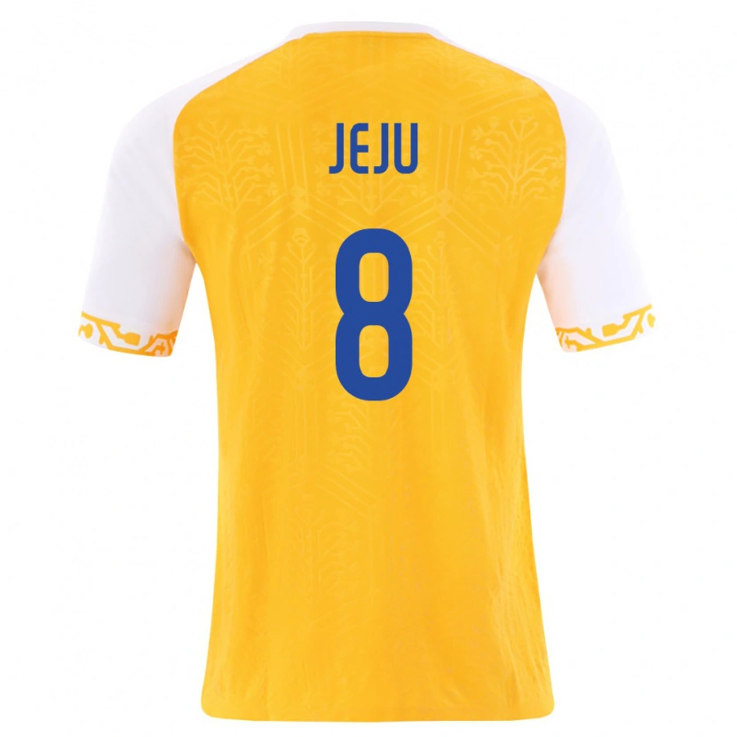 Danxen Women Moldova Ivan Jeju #8 Yellow White Away Jersey 26-28 T-Shirt