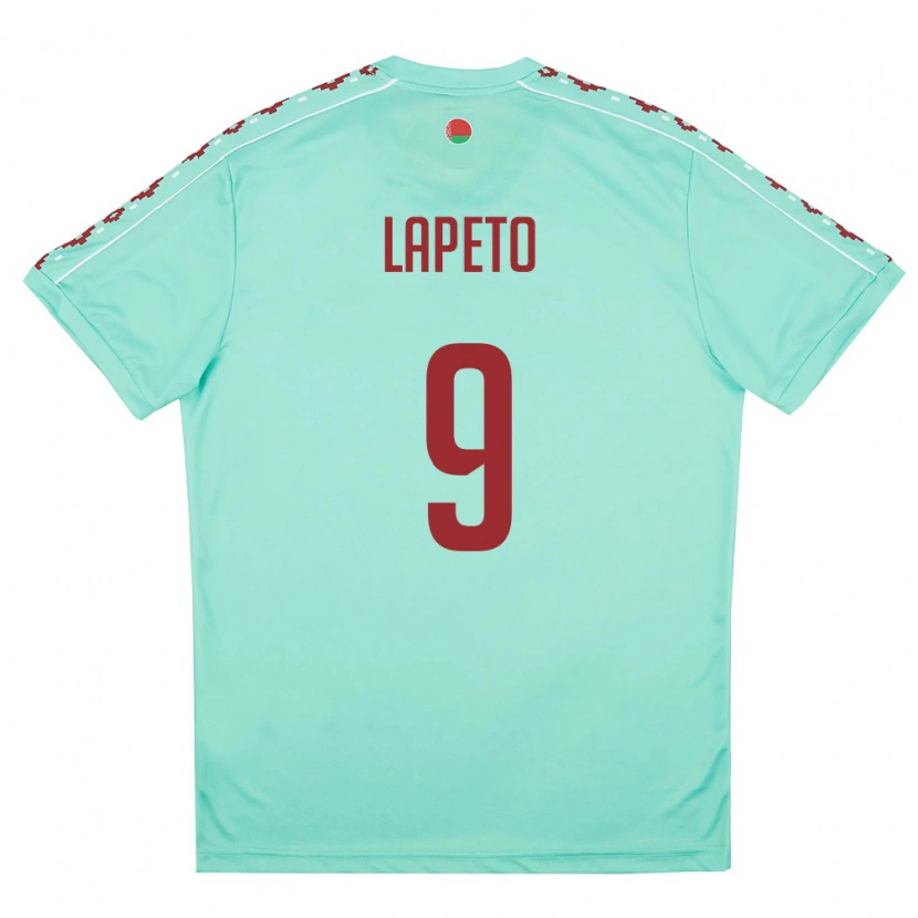 Danxen Women Belarus Rodion Lapeto #9 Light Green Burgundy Away Jersey 26-28 T-Shirt