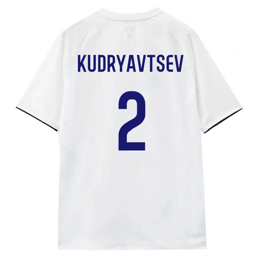 Danxen Women Russia Vladislav Kudryavtsev #2 White Brown Black Away Jersey 26-28 T-Shirt