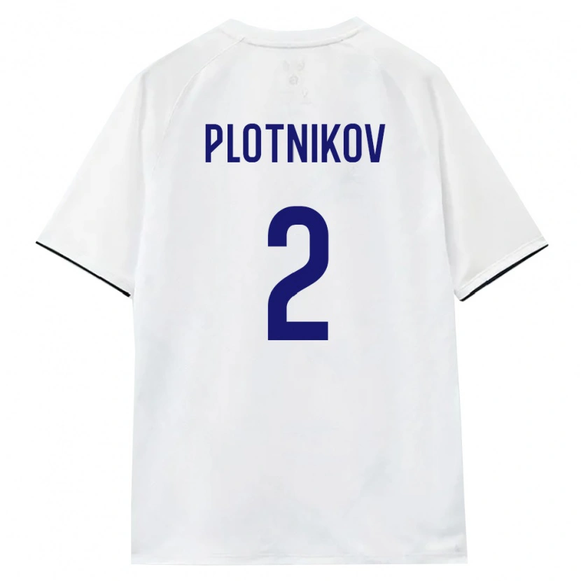 Danxen Women Russia Daniil Plotnikov #2 White Brown Black Away Jersey 26-28 T-Shirt
