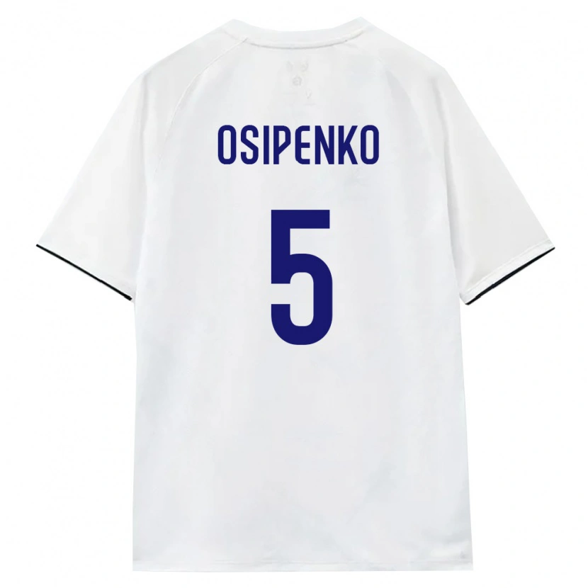 Danxen Women Russia Maksim Osipenko #5 White Brown Black Away Jersey 26-28 T-Shirt