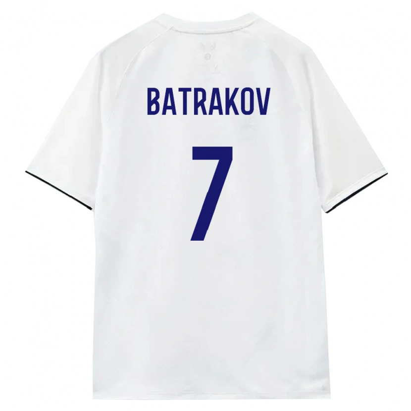 Danxen Women Russia Aleksey Batrakov #7 White Brown Black Away Jersey 26-28 T-Shirt