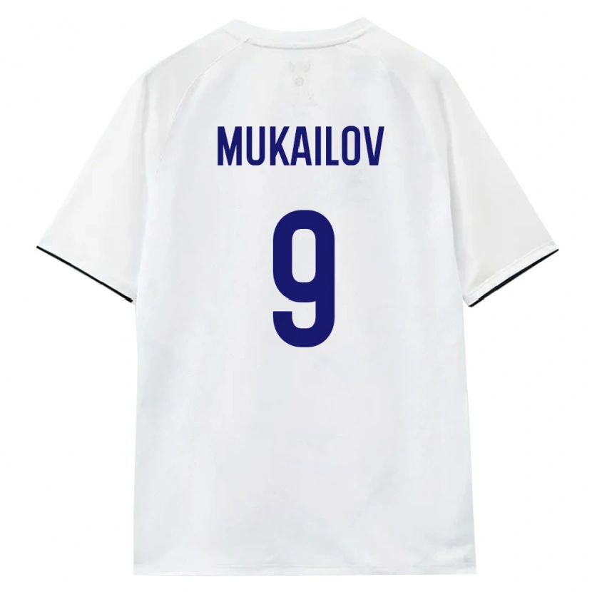 Danxen Women Russia Kazbek Mukailov #9 White Brown Black Away Jersey 26-28 T-Shirt