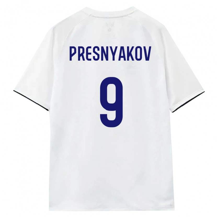 Danxen Women Russia Arseniy Presnyakov #9 White Brown Black Away Jersey 26-28 T-Shirt