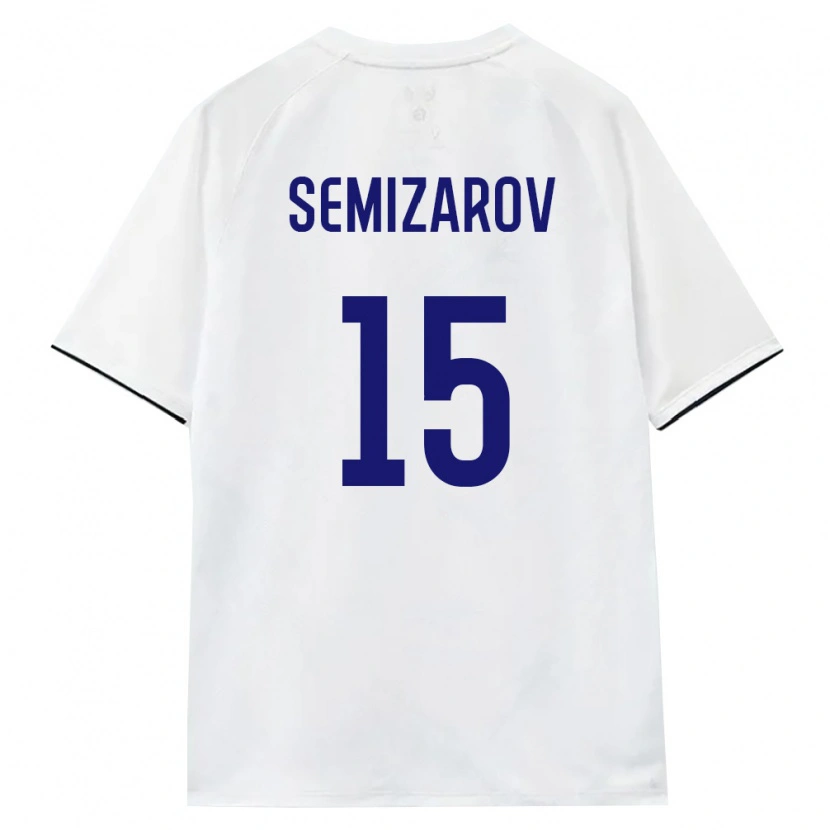 Danxen Women Russia Oleg Semizarov #15 White Brown Black Away Jersey 26-28 T-Shirt