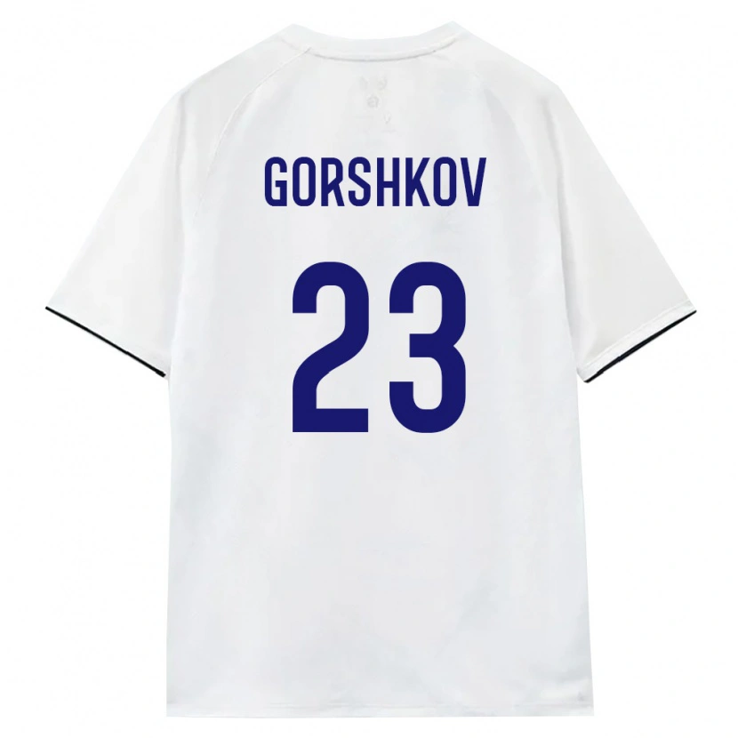 Danxen Women Russia Yuriy Gorshkov #23 White Brown Black Away Jersey 26-28 T-Shirt