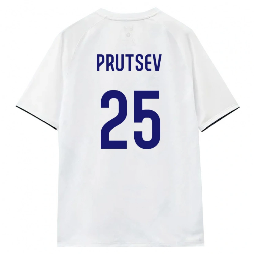 Danxen Women Russia Danil Prutsev #25 White Brown Black Away Jersey 26-28 T-Shirt