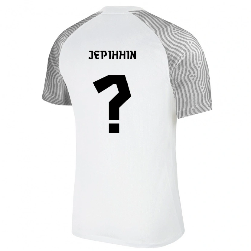 Danxen Women Estonia Dimitri Jepihhin #0 White Gray Away Jersey 26-28 T-Shirt