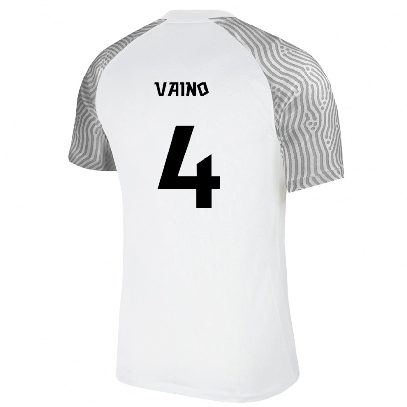 Danxen Women Estonia Mait Vaino #4 White Gray Away Jersey 26-28 T-Shirt