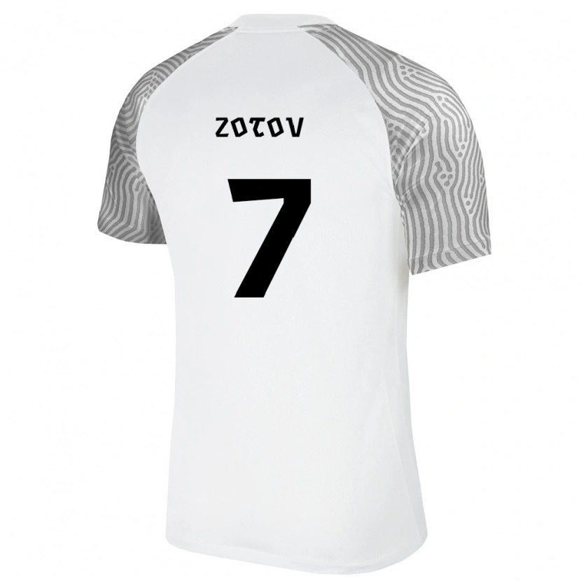 Danxen Women Estonia Denis Zotov #7 White Gray Away Jersey 26-28 T-Shirt