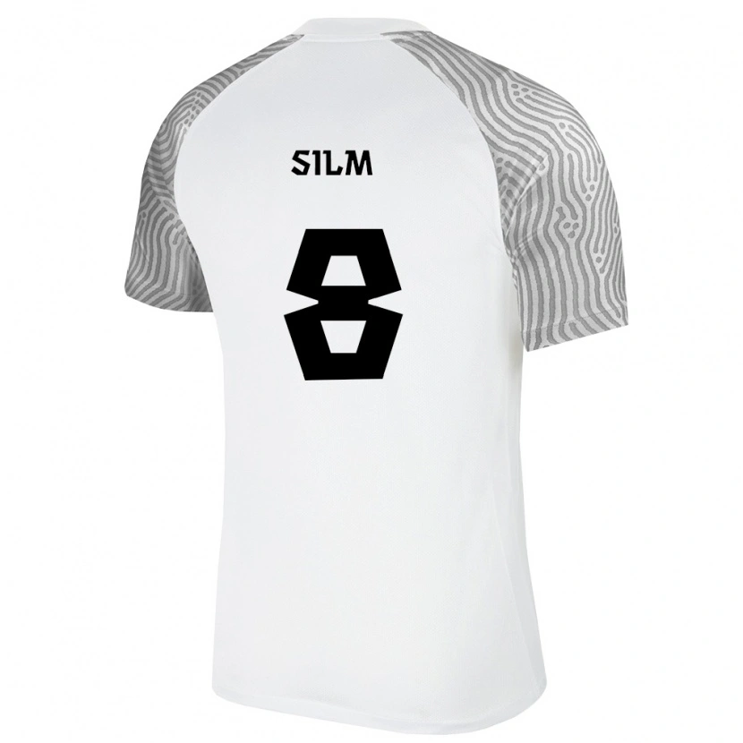 Danxen Women Estonia Jaron Silm #8 White Gray Away Jersey 26-28 T-Shirt