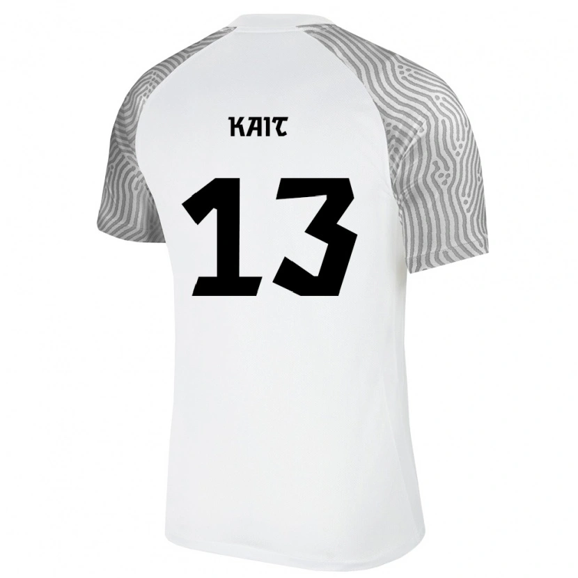 Danxen Women Estonia Kristofer Käit #13 White Gray Away Jersey 26-28 T-Shirt