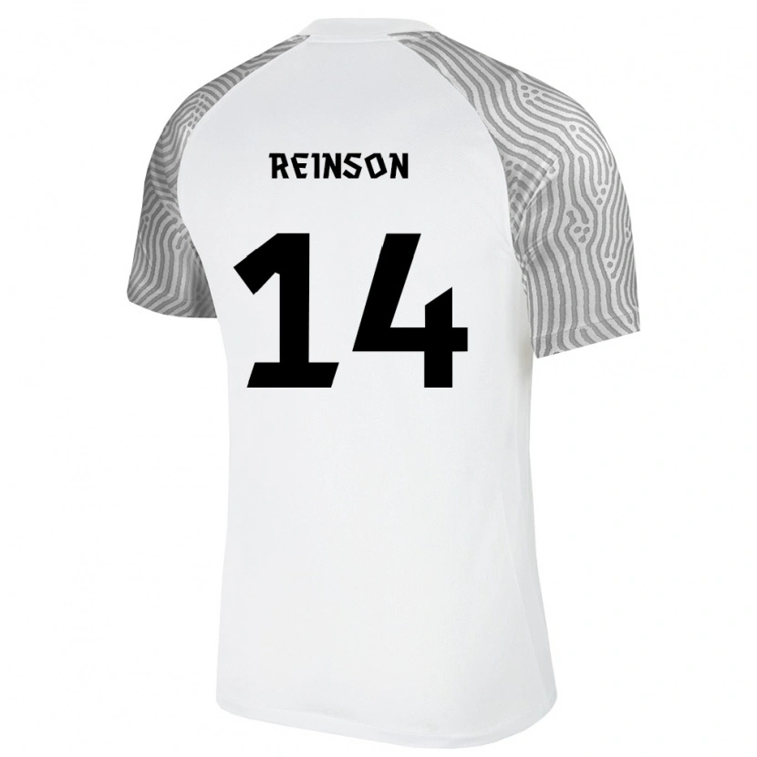 Danxen Women Estonia Pärtel Reinson #14 White Gray Away Jersey 26-28 T-Shirt