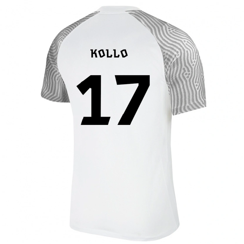 Danxen Women Estonia Airon Kollo #17 White Gray Away Jersey 26-28 T-Shirt