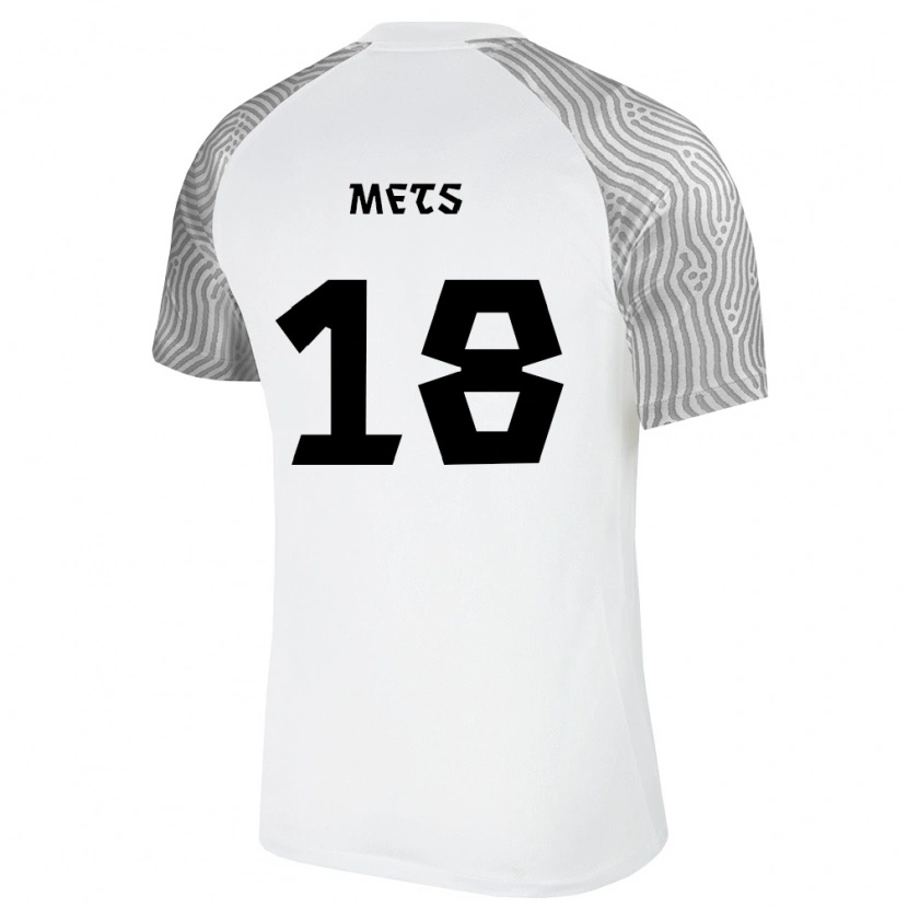 Danxen Women Estonia Karol Mets #18 White Gray Away Jersey 26-28 T-Shirt