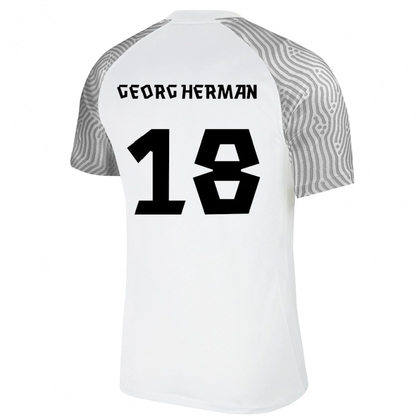 Danxen Women Estonia Gustav Georg Herman #18 White Gray Away Jersey 26-28 T-Shirt