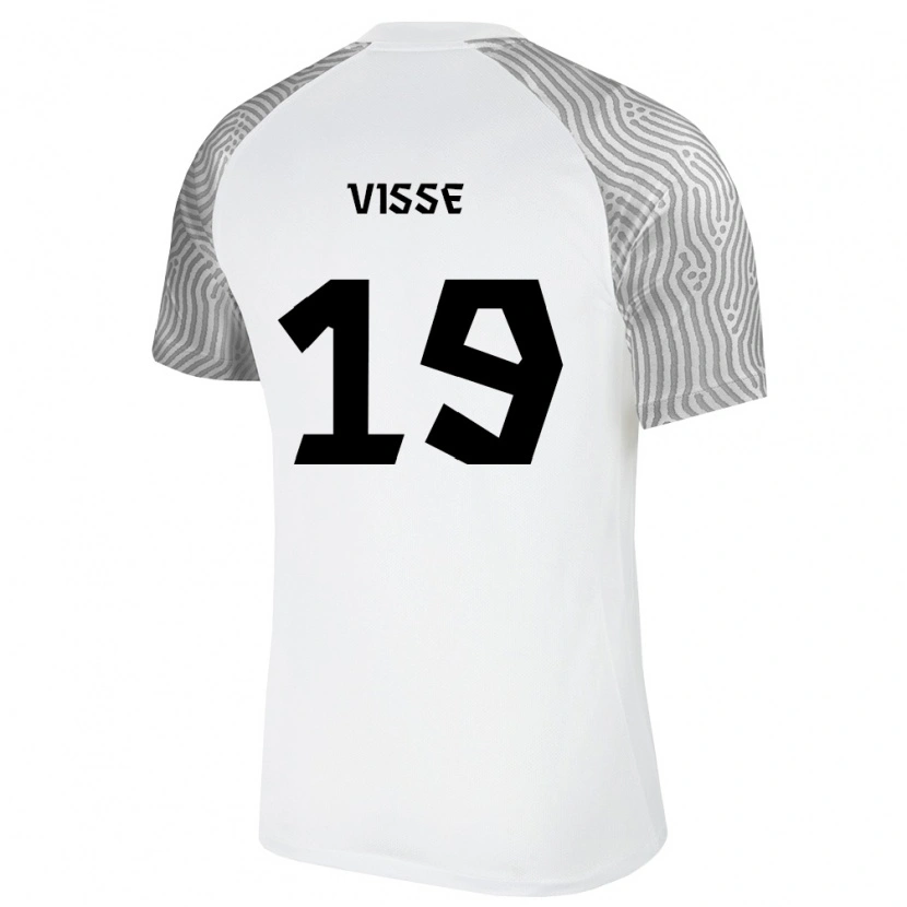 Danxen Women Estonia Aston Visse #19 White Gray Away Jersey 26-28 T-Shirt