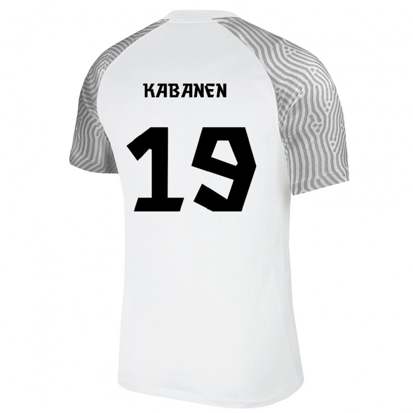 Danxen Women Estonia Kristjan Kabanen #19 White Gray Away Jersey 26-28 T-Shirt