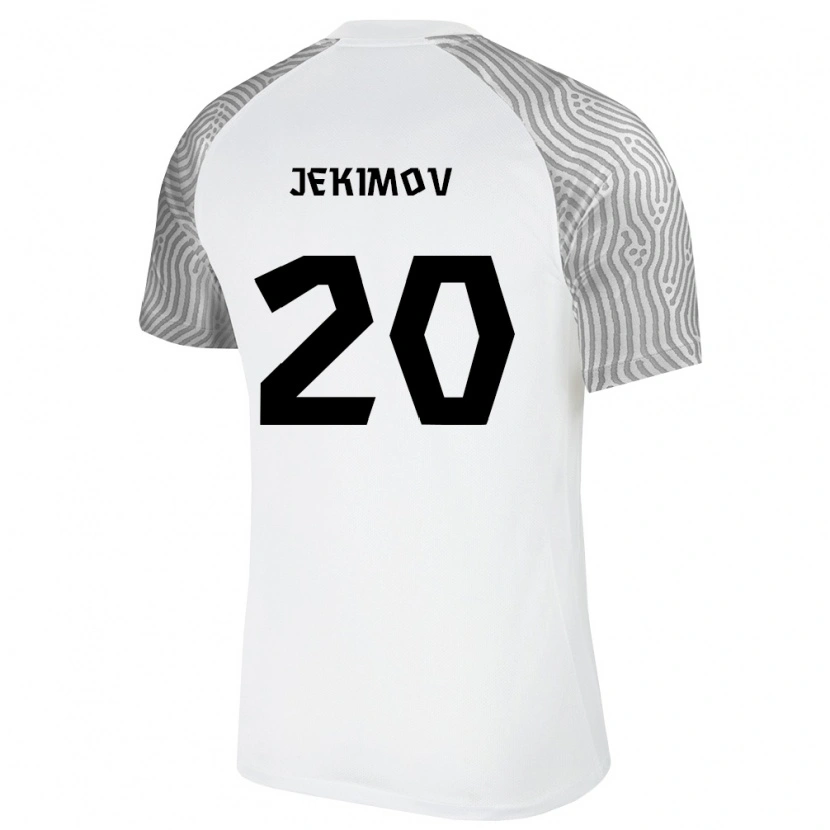 Danxen Women Estonia Fjodor Jekimov #20 White Gray Away Jersey 26-28 T-Shirt