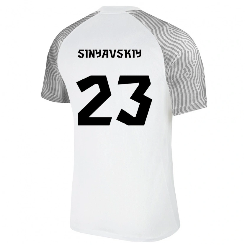 Danxen Women Estonia Vlasiy Sinyavskiy #23 White Gray Away Jersey 26-28 T-Shirt