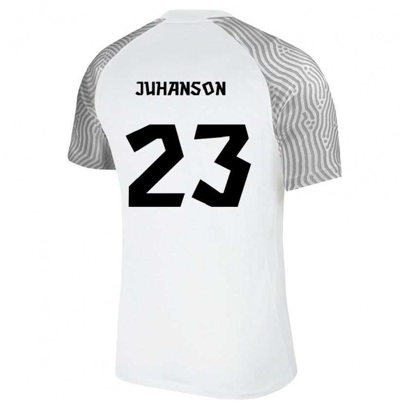 Danxen Women Estonia Roven Juhanson #23 White Gray Away Jersey 26-28 T-Shirt