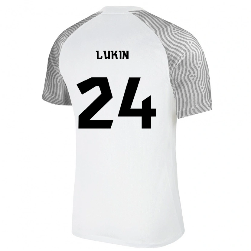 Danxen Women Estonia Roman Lukin #24 White Gray Away Jersey 26-28 T-Shirt