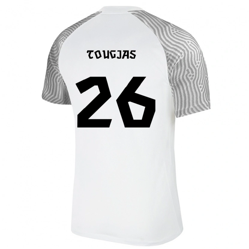 Danxen Women Estonia Erko Tougjas #26 White Gray Away Jersey 26-28 T-Shirt