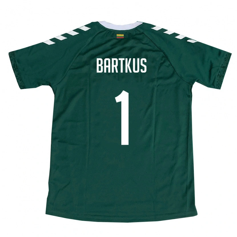 Danxen Women Lithuania Džiugas Bartkus #1 Dark Green White Away Jersey 26-28 T-Shirt