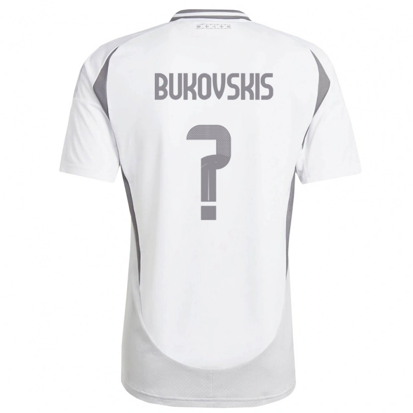 Danxen Women Latvia Aleksejs Bukovskis #0 White Dark Gray Away Jersey 26-28 T-Shirt