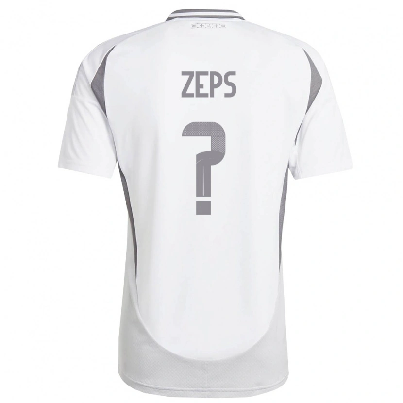 Danxen Women Latvia Daniels Zeps #0 White Dark Gray Away Jersey 26-28 T-Shirt