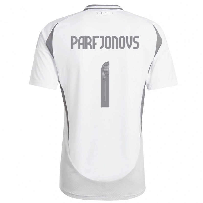 Danxen Women Latvia Nikita Parfjonovs #1 White Dark Gray Away Jersey 26-28 T-Shirt