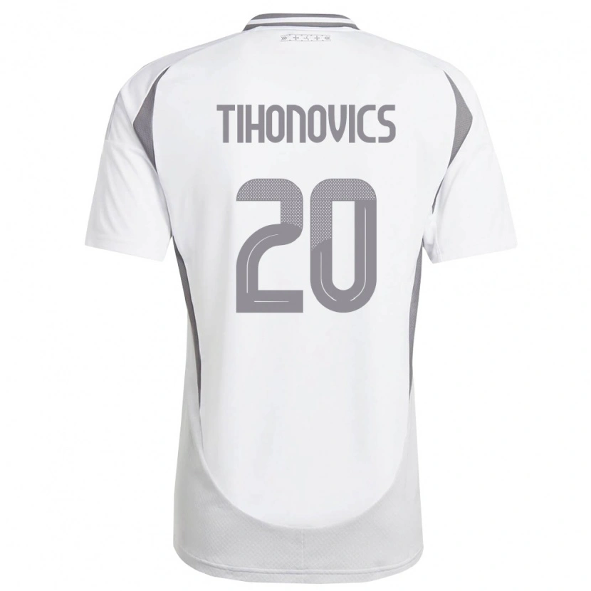 Danxen Women Latvia Milans Tihonovics #20 White Dark Gray Away Jersey 26-28 T-Shirt