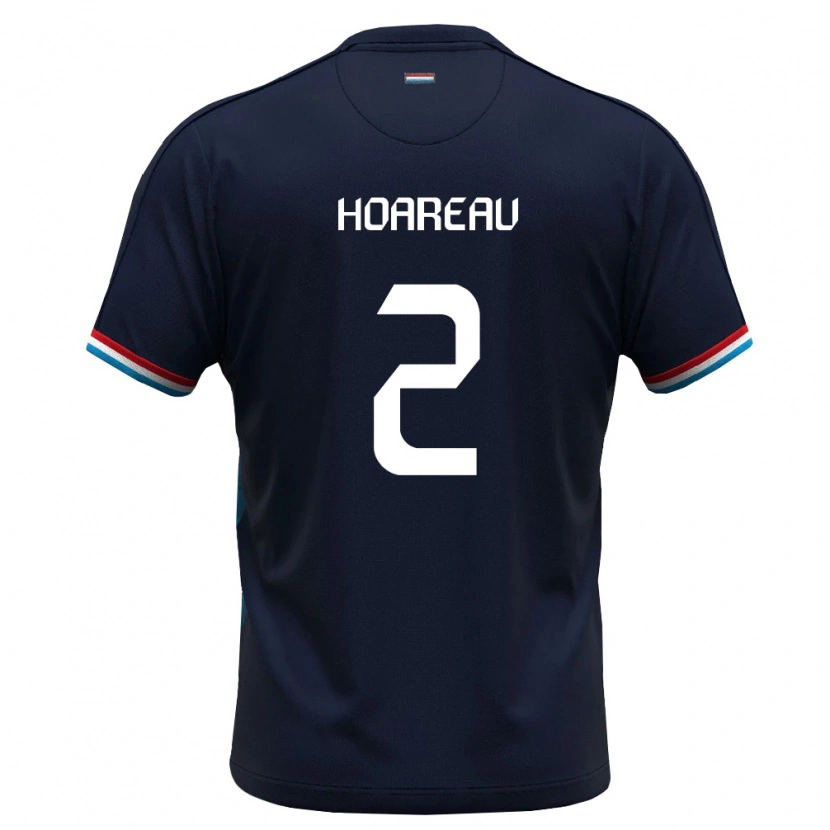 Danxen Women Luxembourg Nathan Hoareau #2 Royal Blue Red Away Jersey 26-28 T-Shirt