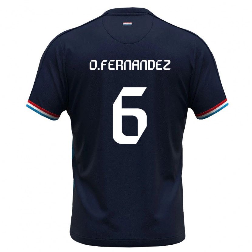 Danxen Women Luxembourg Oriol Fernandez Berenguer #6 Royal Blue Red Away Jersey 26-28 T-Shirt