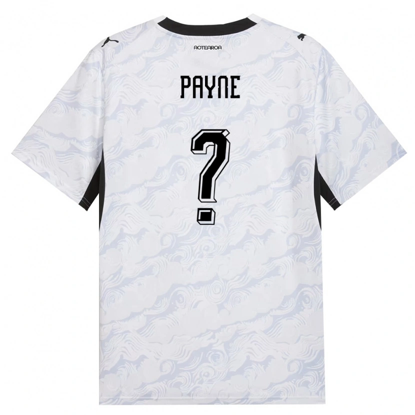 Danxen Women New Zealand Tim Payne #0 Black White Away Jersey 26-28 T-Shirt