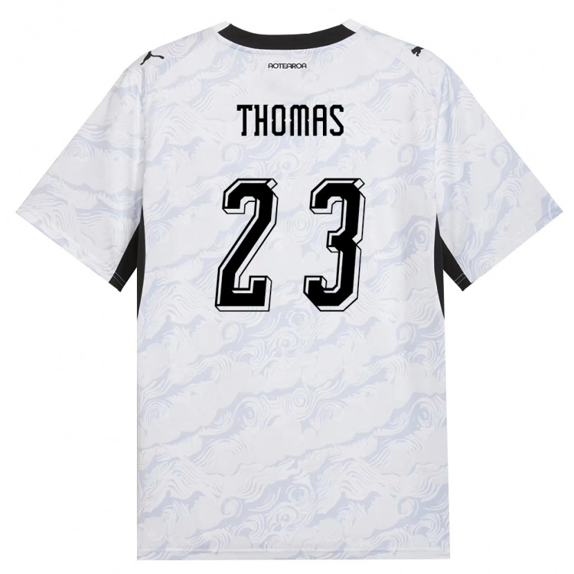 Danxen Women New Zealand Ryan Thomas #23 Black White Away Jersey 26-28 T-Shirt