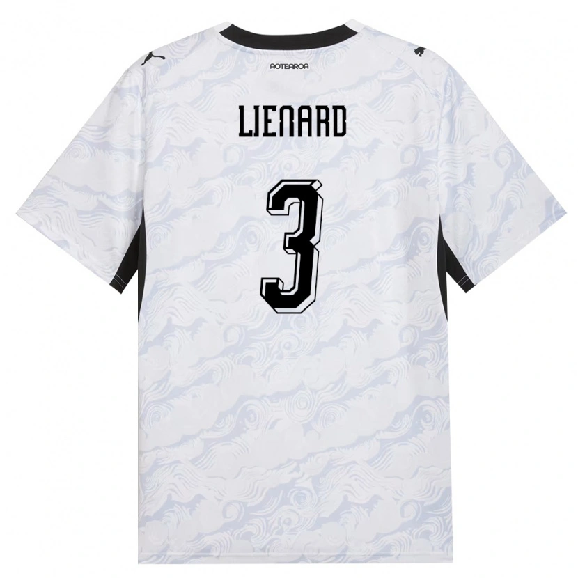 Danxen Women New Zealand Alex Lienard #3 Black White Away Jersey 26-28 T-Shirt