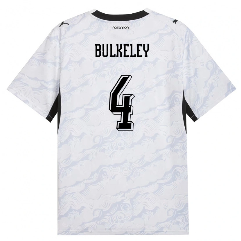 Danxen Women New Zealand James Bulkeley #4 Black White Away Jersey 26-28 T-Shirt