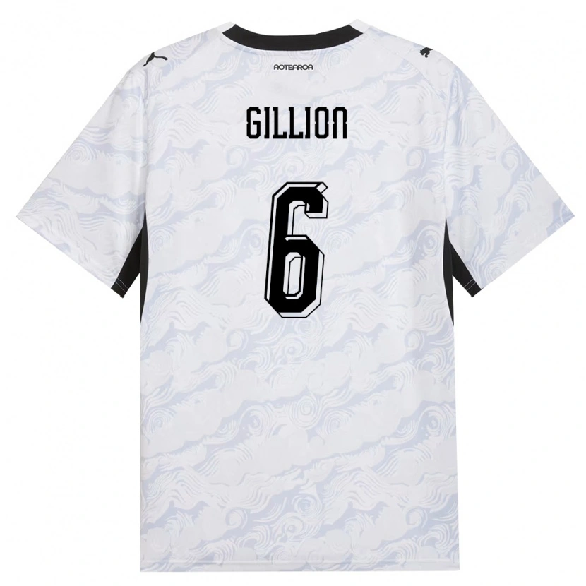 Danxen Women New Zealand Fergus Gillion #6 Black White Away Jersey 26-28 T-Shirt