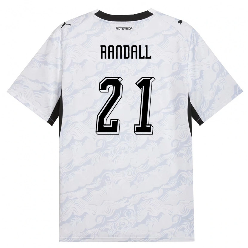 Danxen Women New Zealand Jesse Randall #21 Black White Away Jersey 26-28 T-Shirt