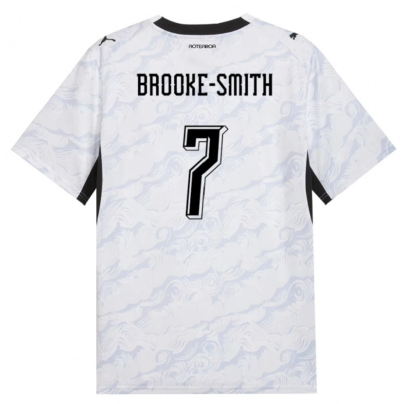 Danxen Women New Zealand Luke Brooke-Smith #7 Black White Away Jersey 26-28 T-Shirt