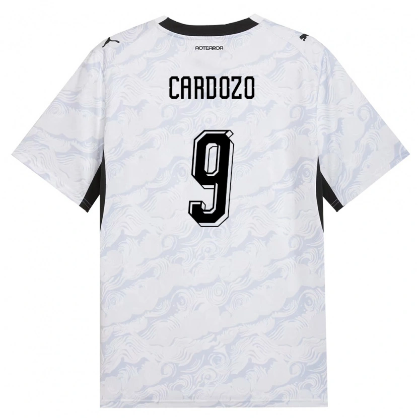 Danxen Women New Zealand Justin Cardozo #9 Black White Away Jersey 26-28 T-Shirt