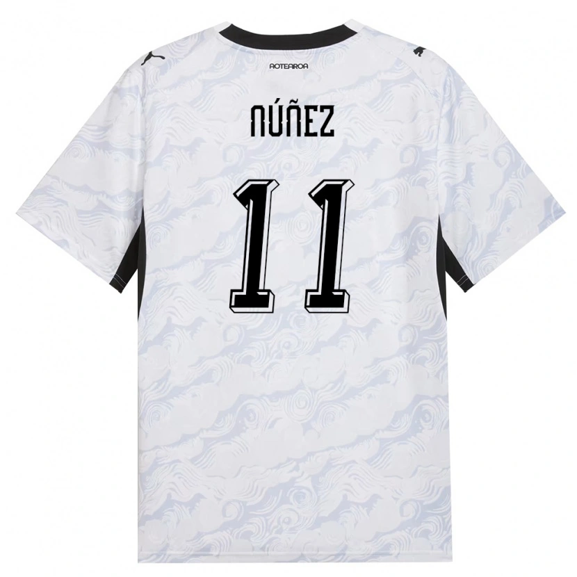 Danxen Women New Zealand Matías Núñez #11 Black White Away Jersey 26-28 T-Shirt