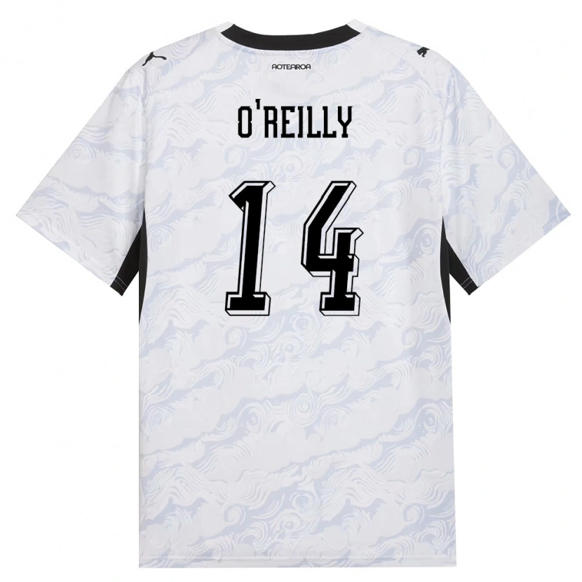 Danxen Women New Zealand Jackson O'reilly #14 Black White Away Jersey 26-28 T-Shirt