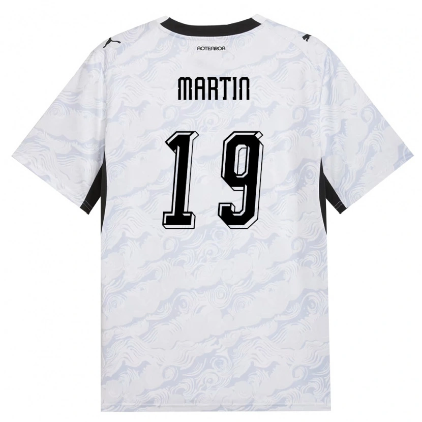 Danxen Women New Zealand Nathan Martin #19 Black White Away Jersey 26-28 T-Shirt