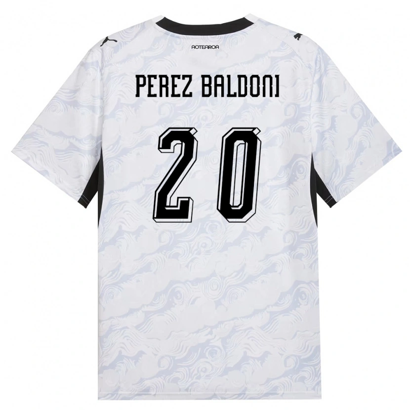 Danxen Women New Zealand Benjamin Perez Baldoni #20 Black White Away Jersey 26-28 T-Shirt